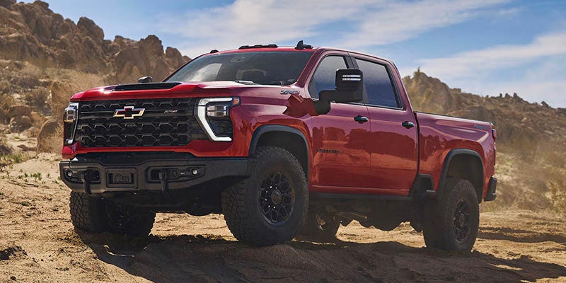2026 Chevrolet Silverado 2500 trims in Carthage, MS including Work Truck, Custom, LT, LTZ, ZR2, and High Country with various wheel and interior options
